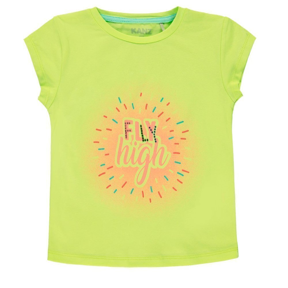 Kanz lime t-shirt with front print